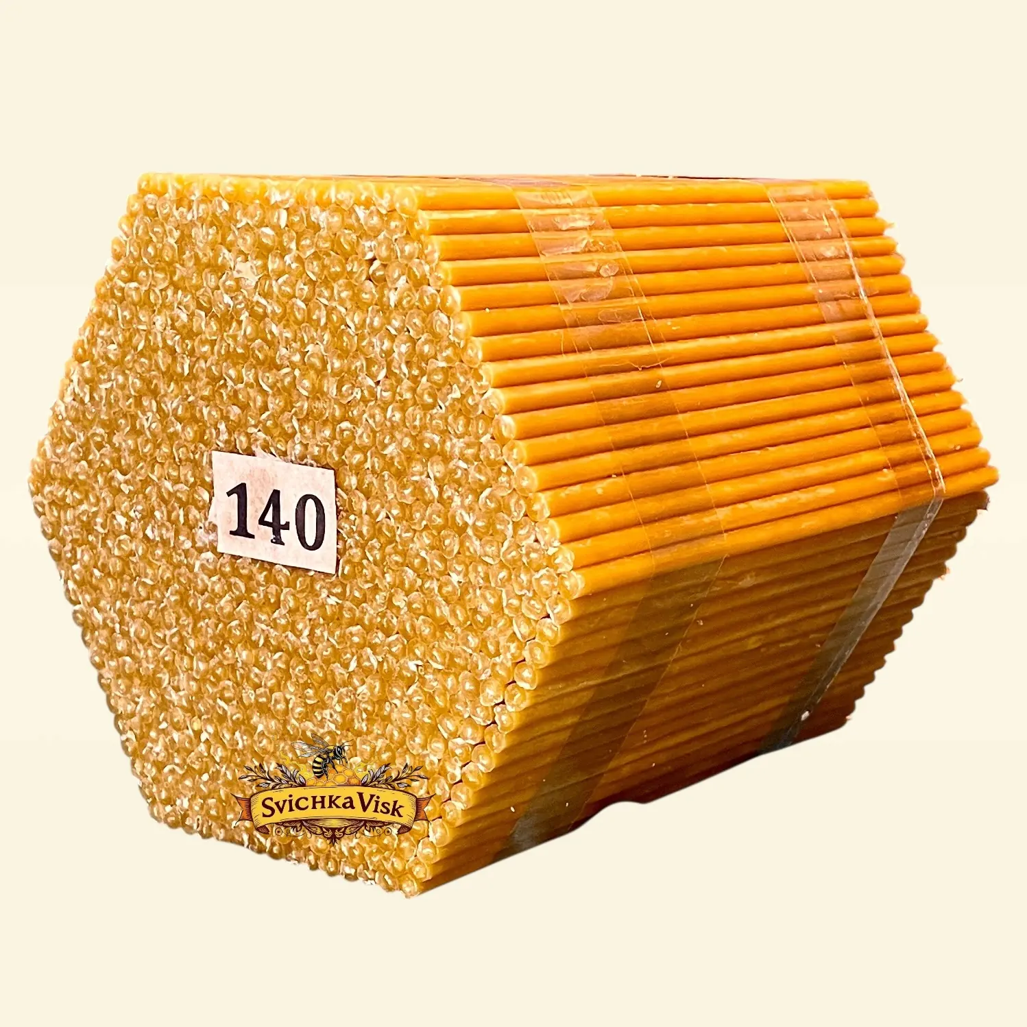 Церковні свічки №140 (700 шт) — воскові, 16 см, з медовим ароматом та чистим горінням - Зображення 3